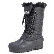Polar Women's Lace Up Mid-Calf Snow Boots