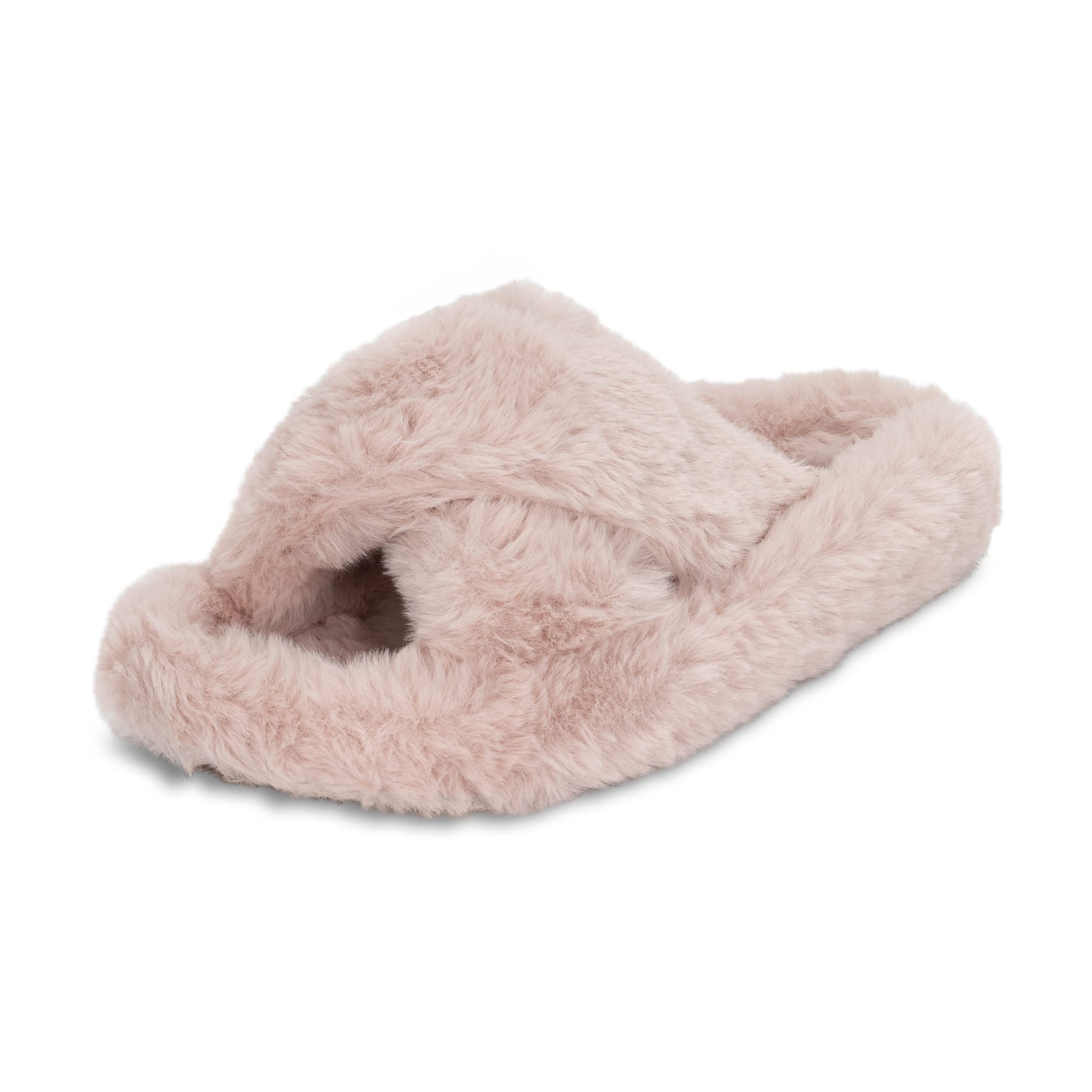 SIENNA: Women's Faux Fur Slider Slippers