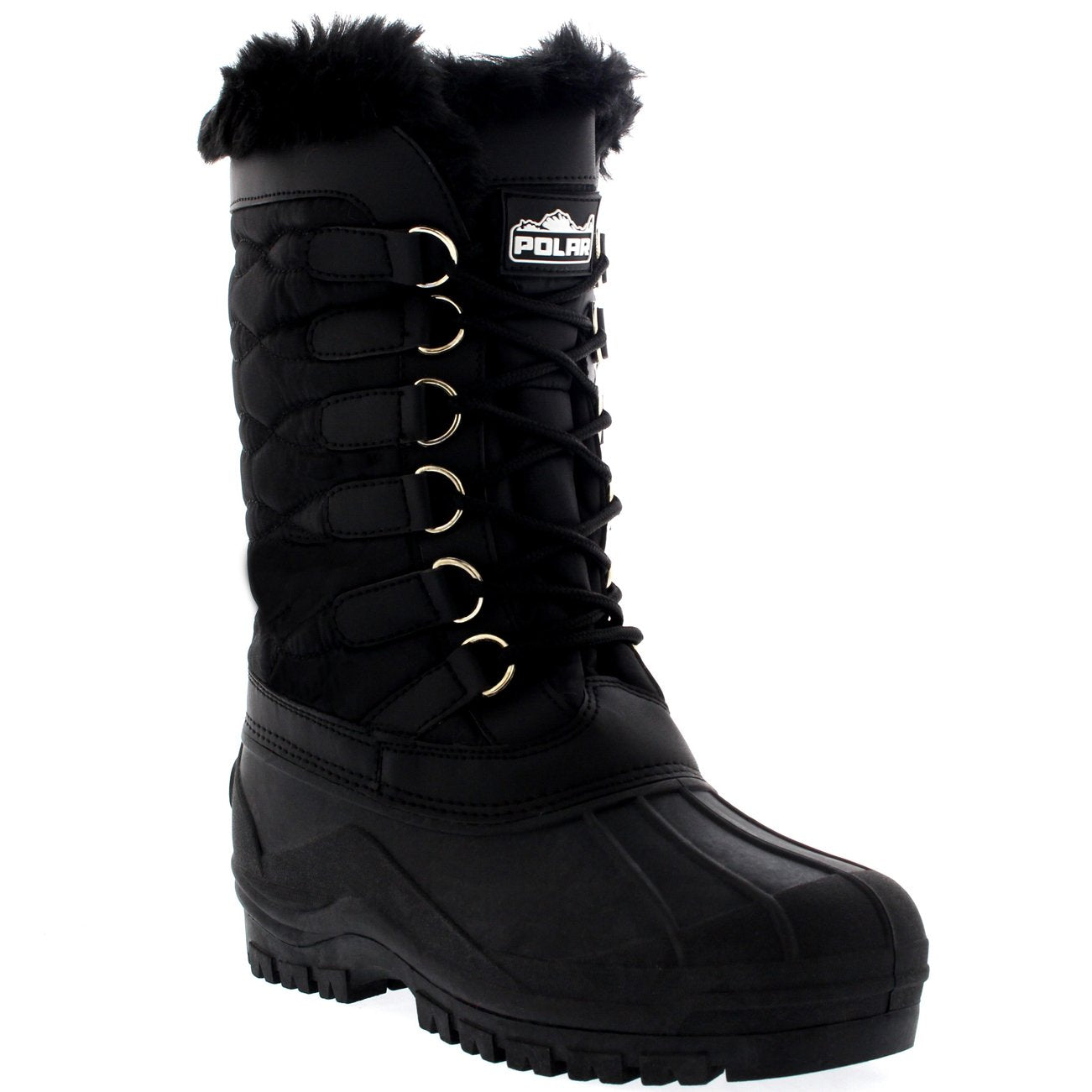 Polar Women's Lace Up Mid-Calf Snow Boots