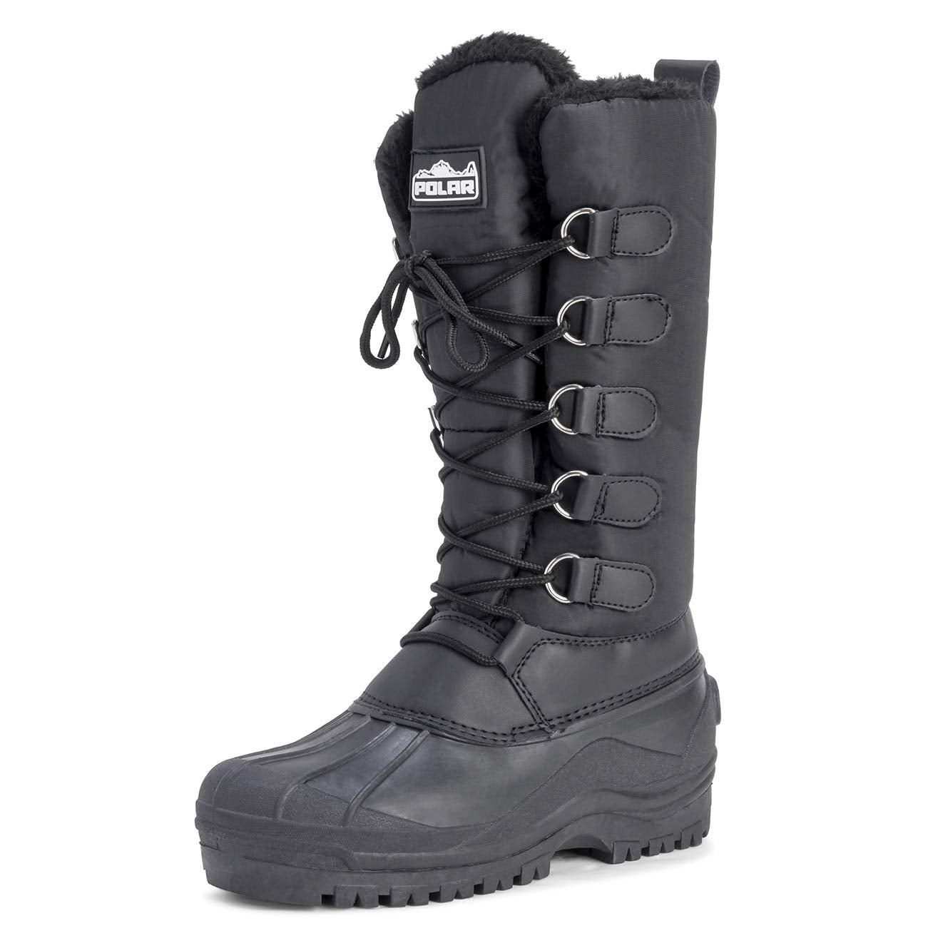 Polar Women's Lace Up Mid-Calf Snow Boots
