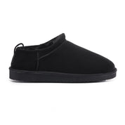 LILA: Fur Lined Mini Suede Slippers