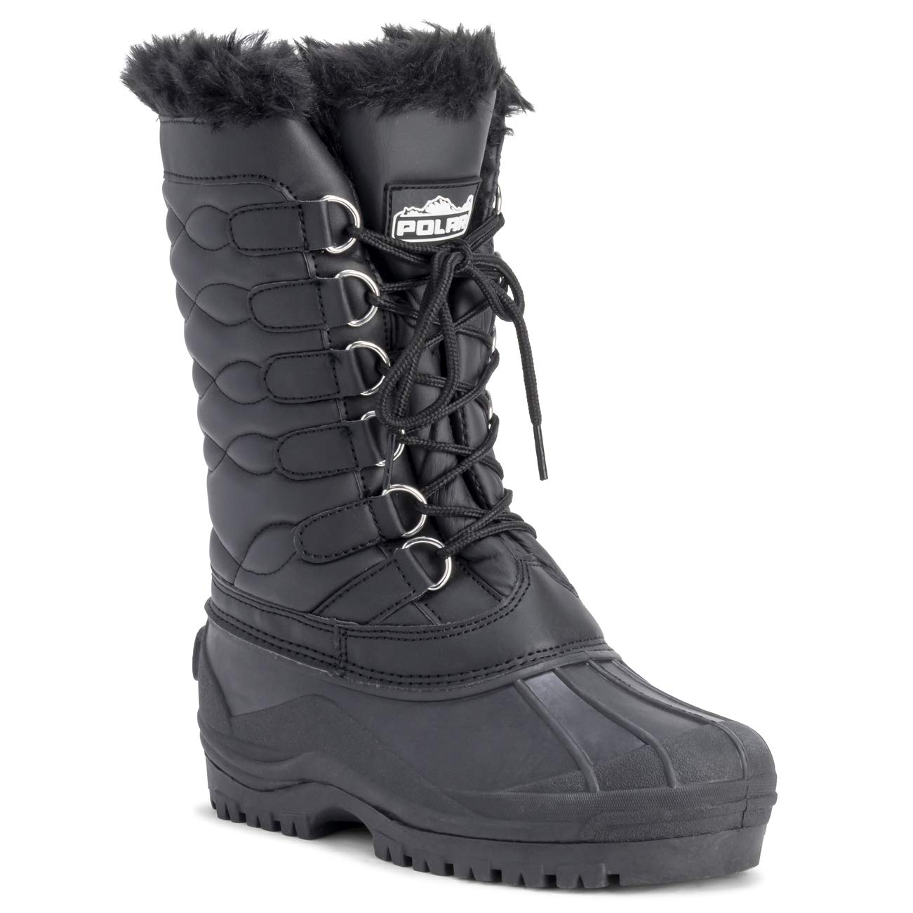 Polar Women's Lace Up Mid-Calf Snow Boots