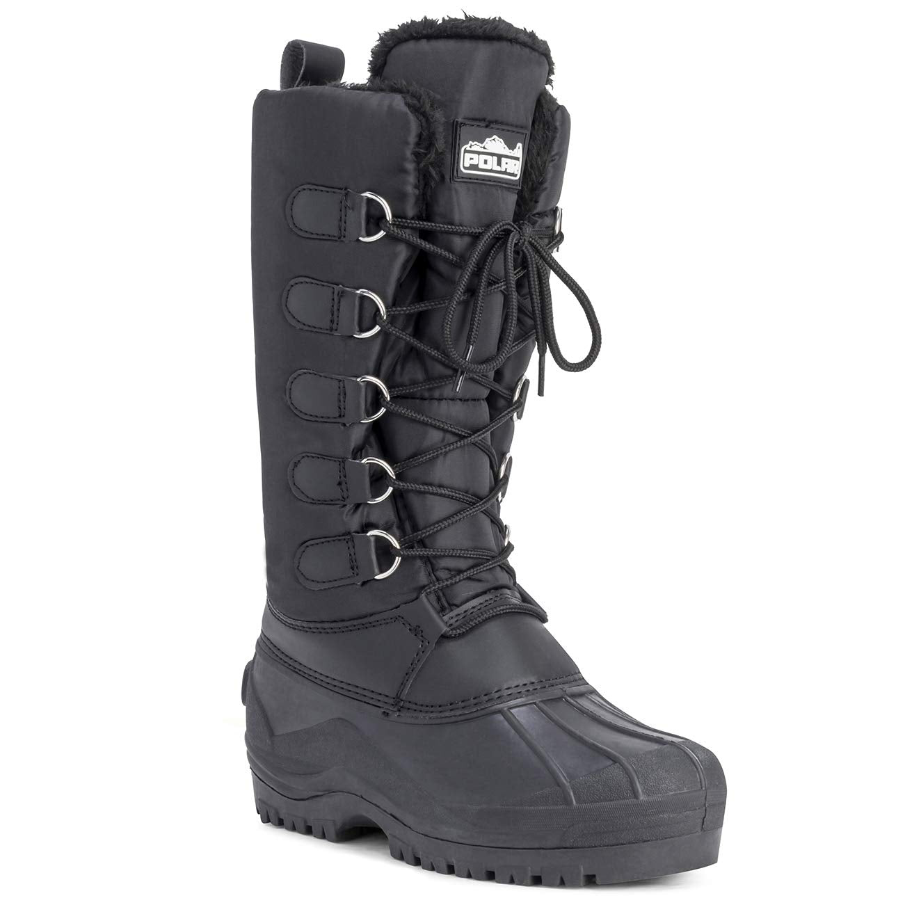 Polar Women's Lace Up Mid-Calf Snow Boots
