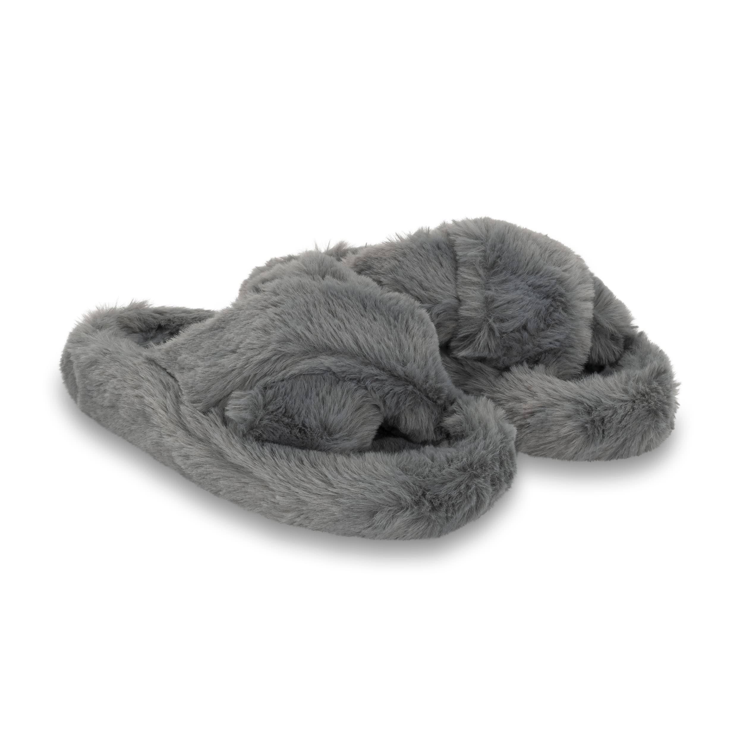 SIENNA: Women's Faux Fur Slider Slippers