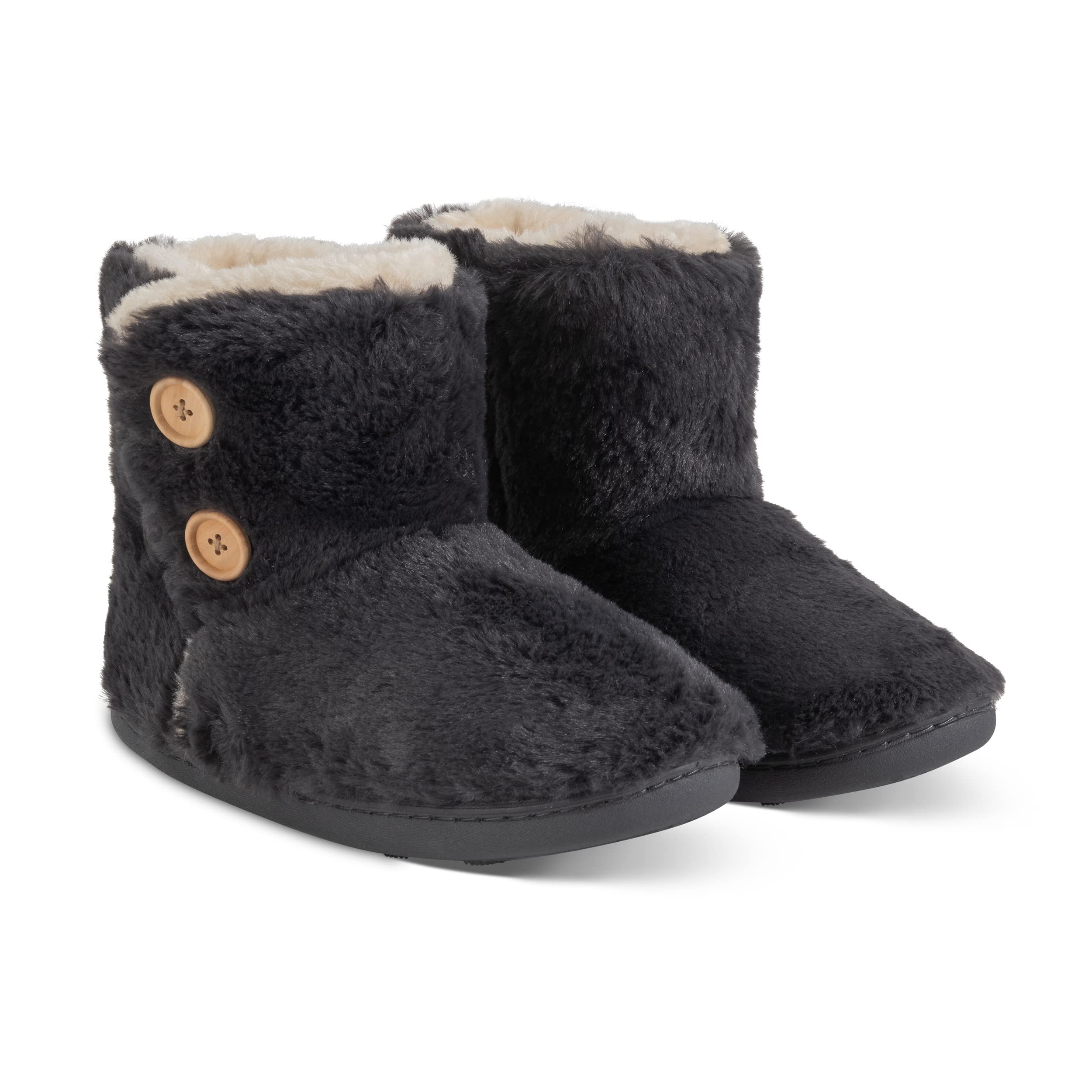 Polar Women's Knitted Faux Fur Slippers