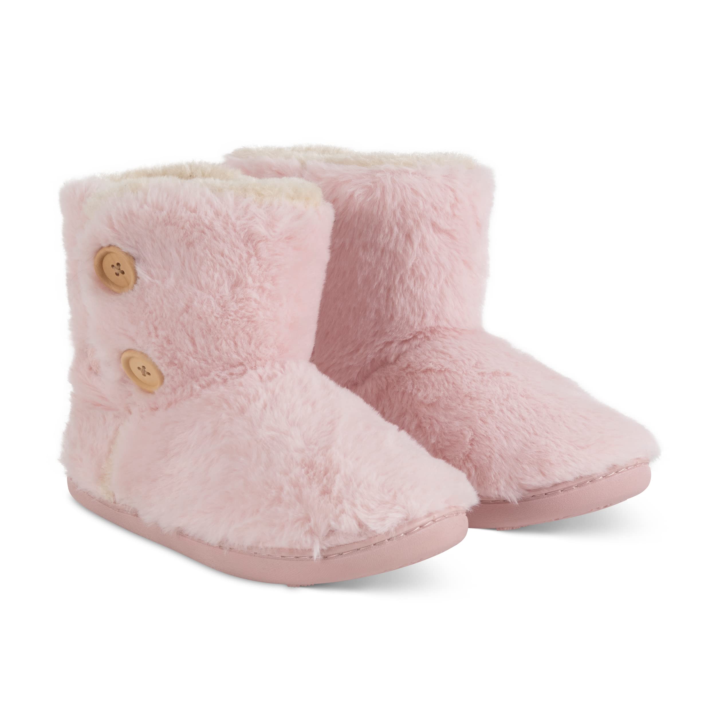 Polar Women's Knitted Faux Fur Slippers