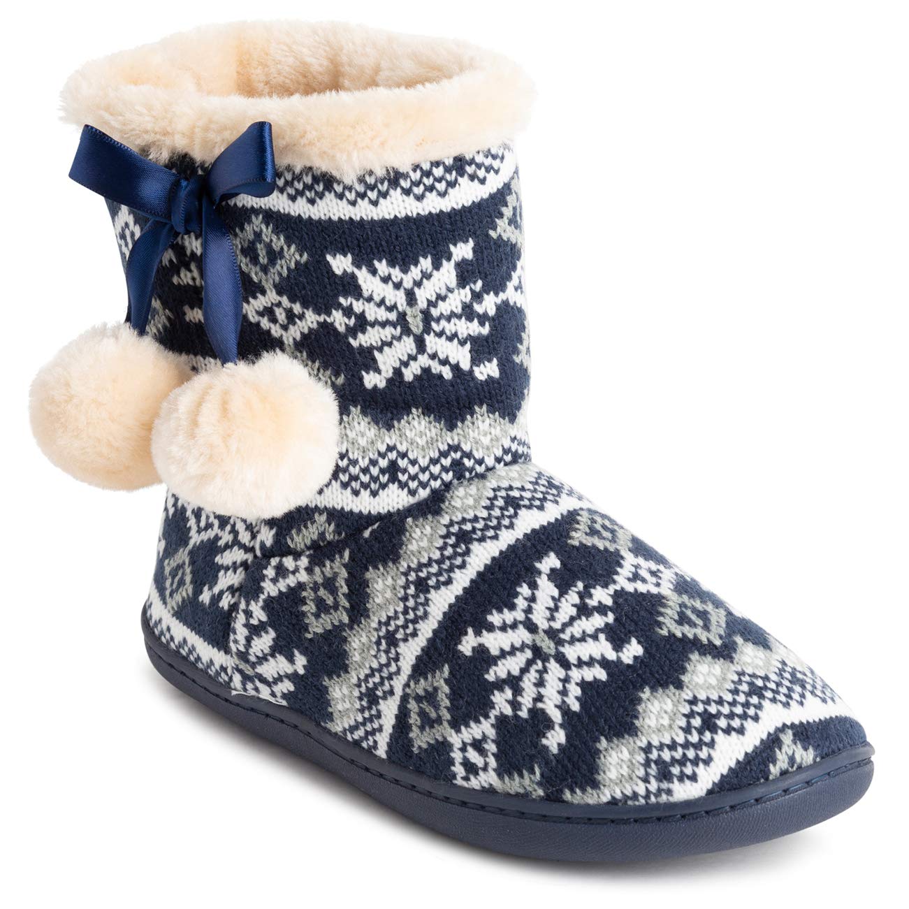 VERDA: Women's Pom Pom Faux Fur Slippers