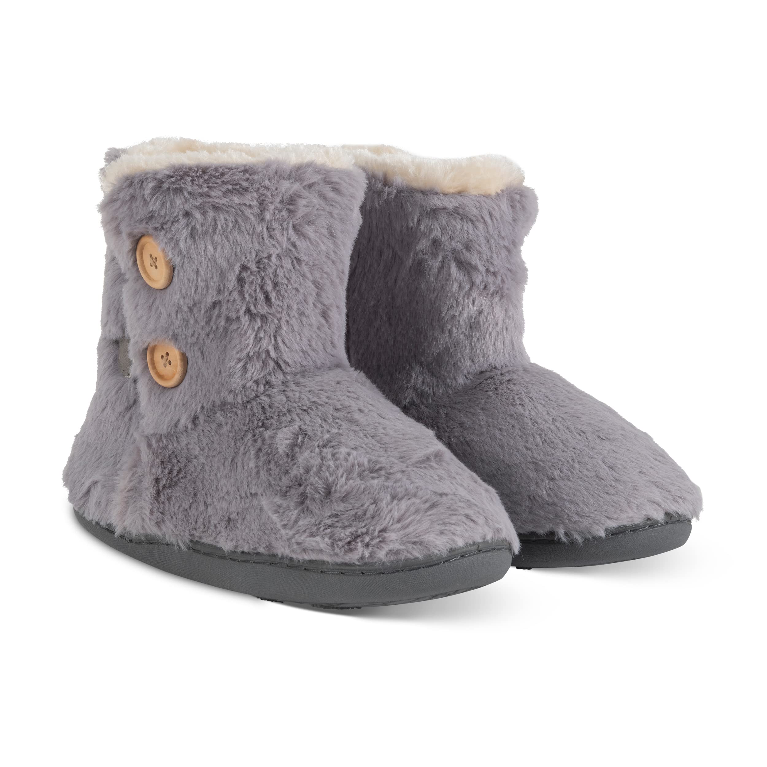 Polar Women's Knitted Faux Fur Slippers