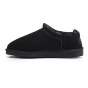 LILA: Fur Lined Mini Suede Slippers