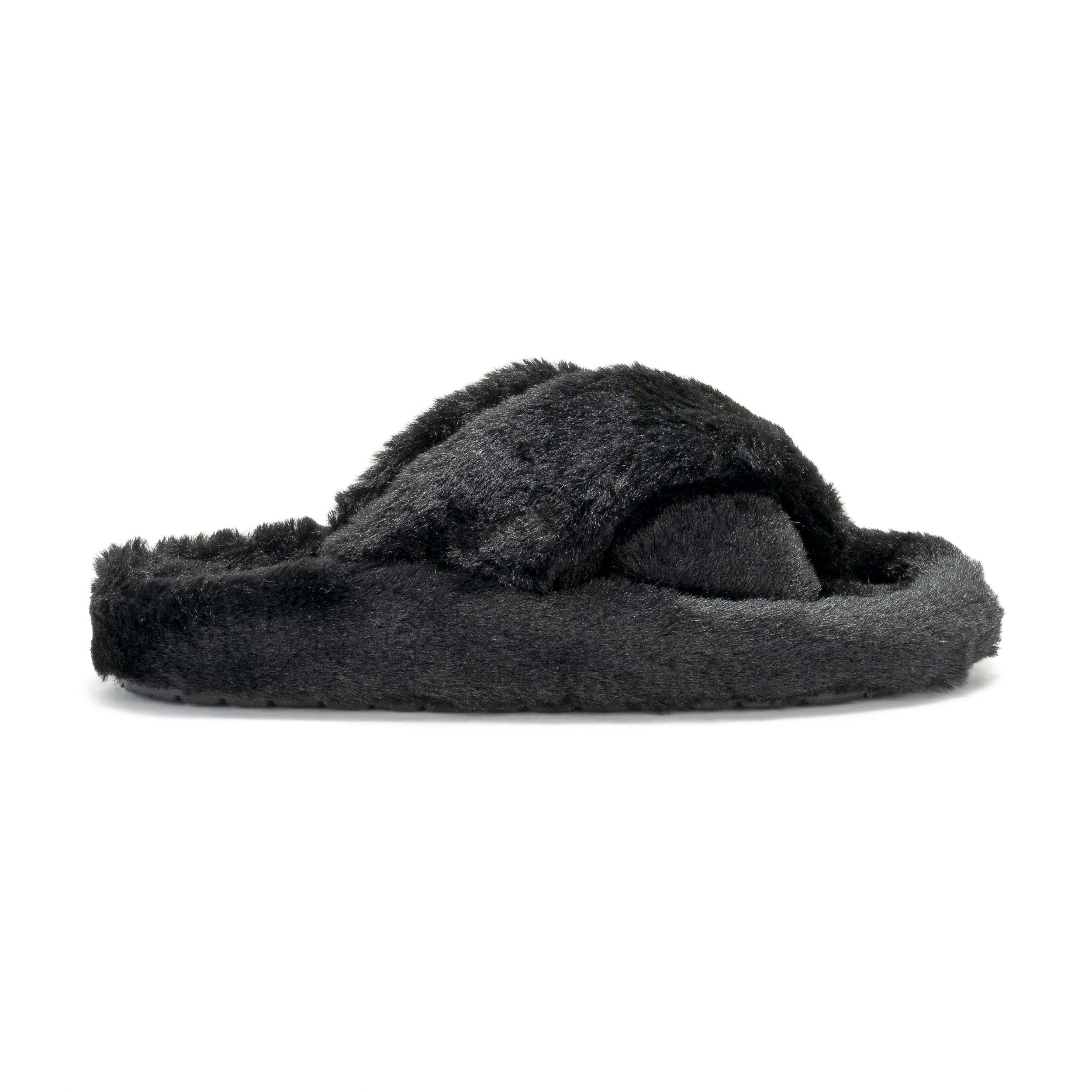 SIENNA: Women's Faux Fur Slider Slippers