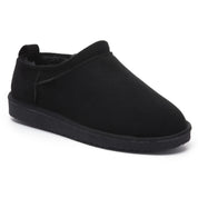 LILA: Fur Lined Mini Suede Slippers
