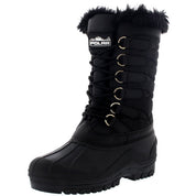 Polar Women's Lace Up Mid-Calf Snow Boots