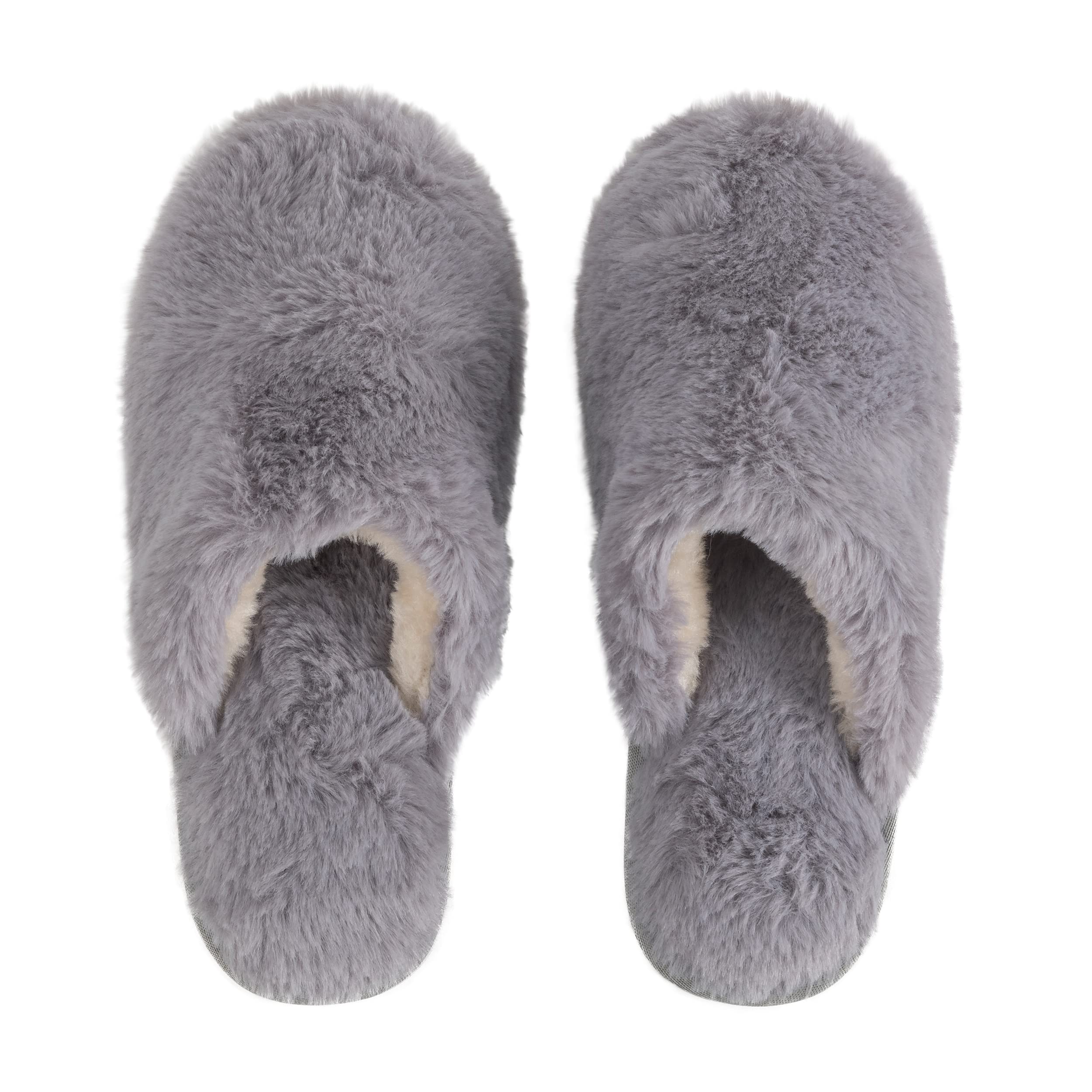 ZURI: Women's Fluffy Slippers With Funny Quote