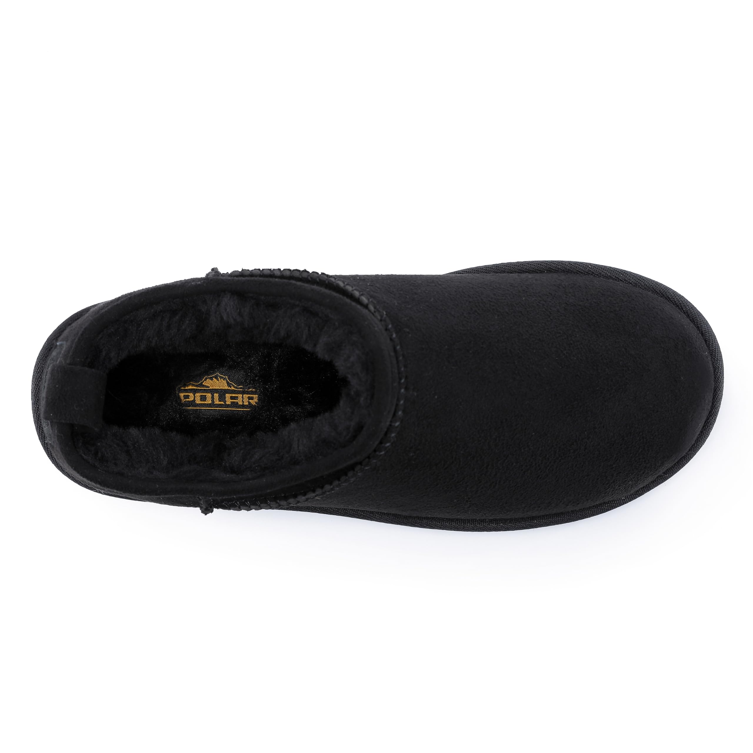 LILA: Fur Lined Mini Suede Slippers