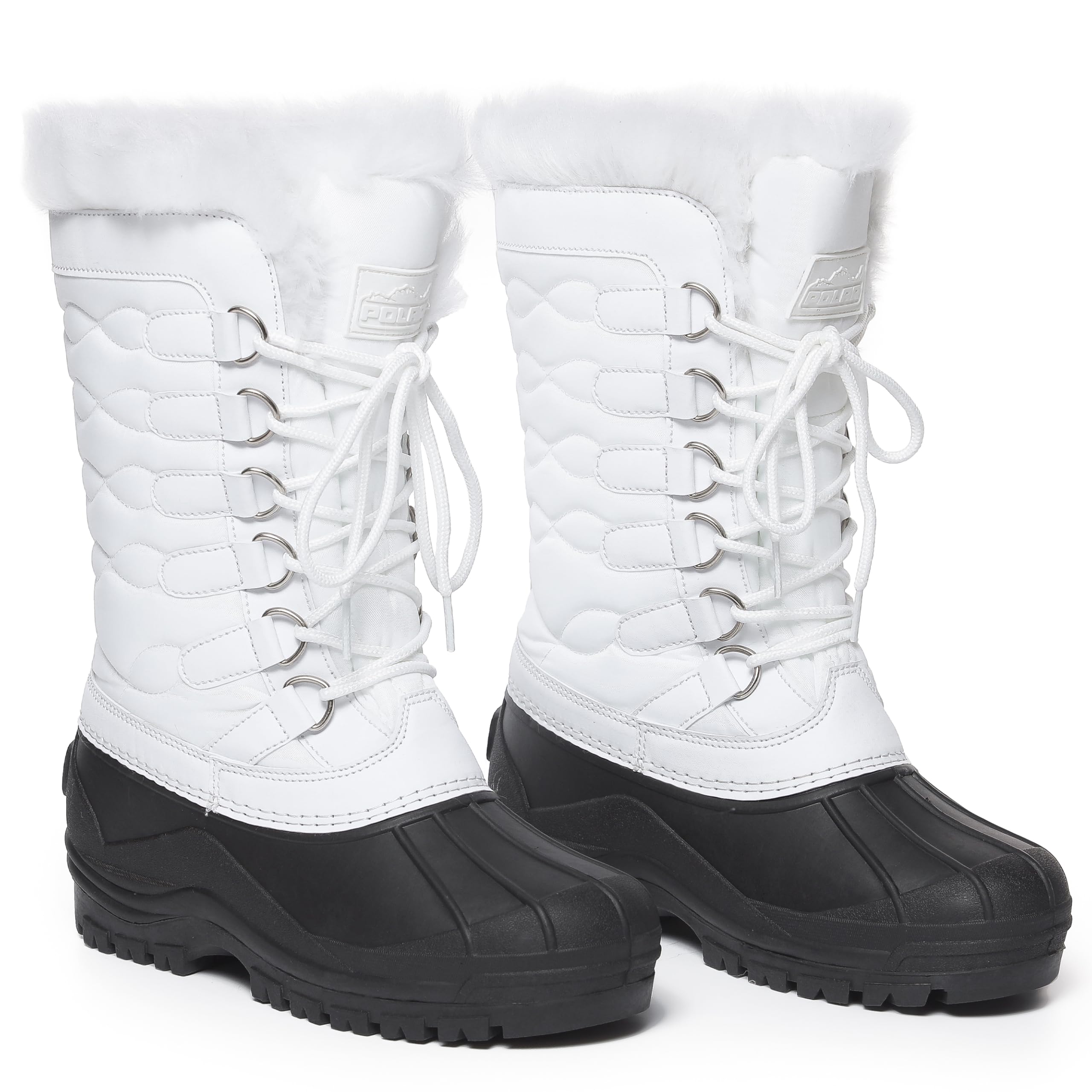 Polar Women's Lace Up Mid-Calf Snow Boots