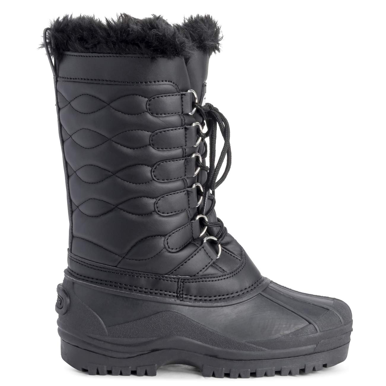 Polar Women's Lace Up Mid-Calf Snow Boots