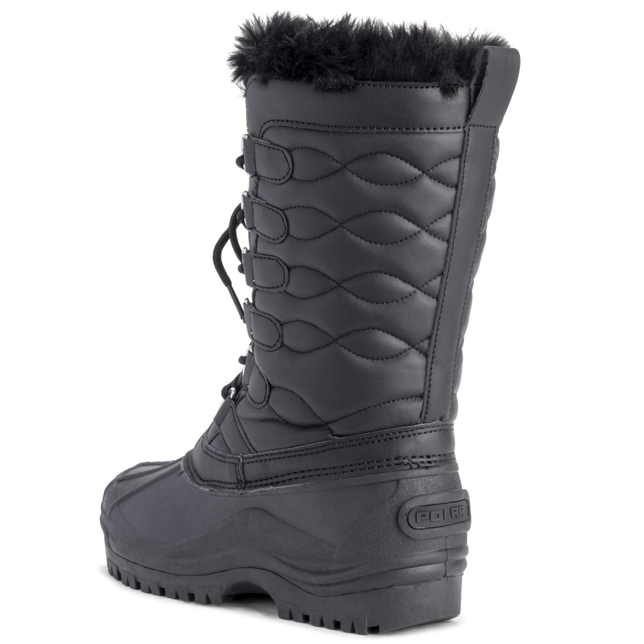 Polar Women's Lace Up Mid-Calf Snow Boots