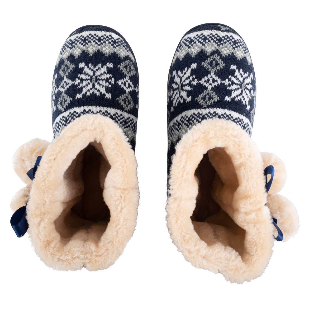 VERDA: Women's Pom Pom Faux Fur Slippers
