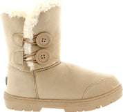 HAZEL: Women's Twin Button Snow Boots