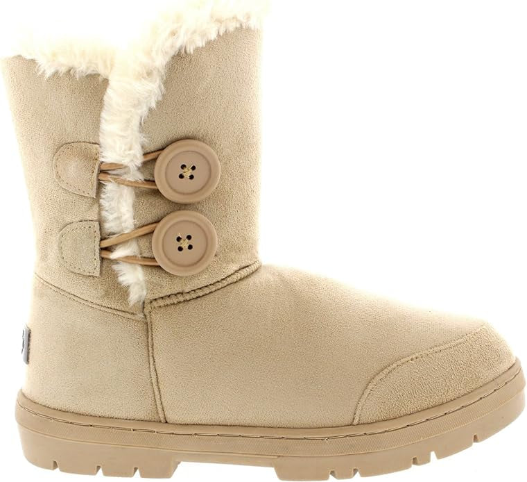 HAZEL: Women's Twin Button Snow Boots