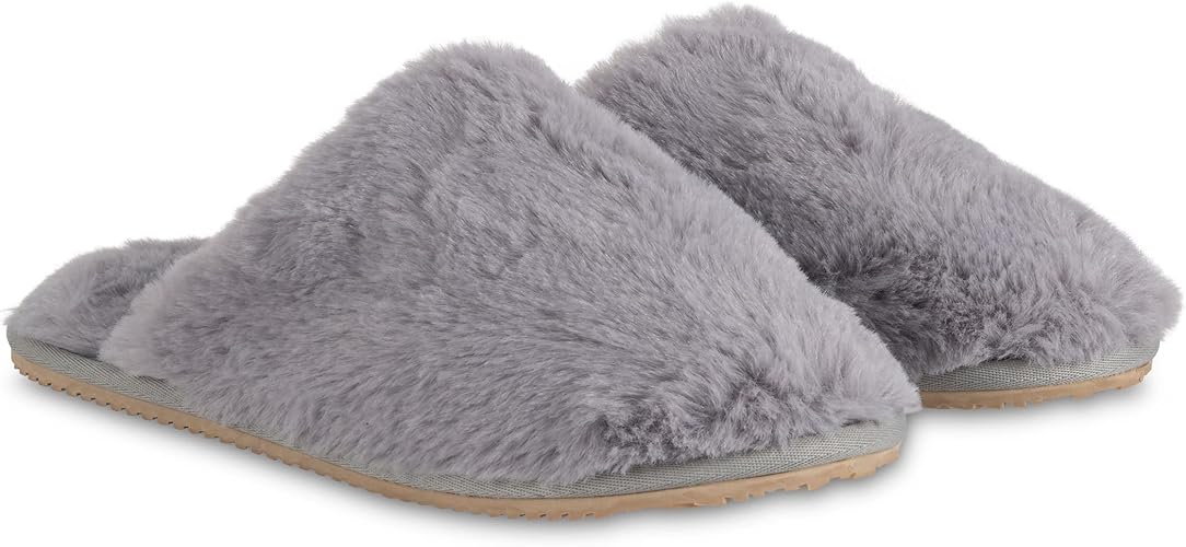 ZURI: Women's Fluffy Slippers With Funny Quote