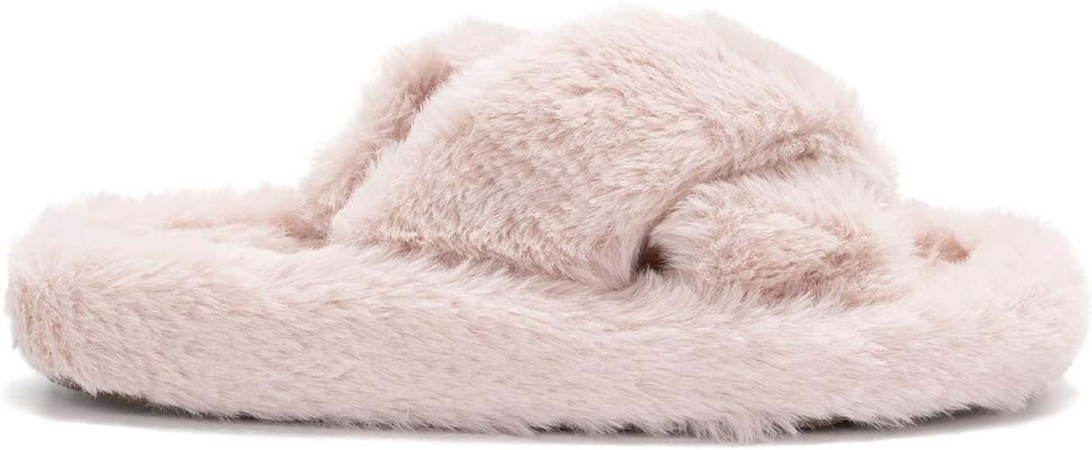 SIENNA: Women's Faux Fur Slider Slippers