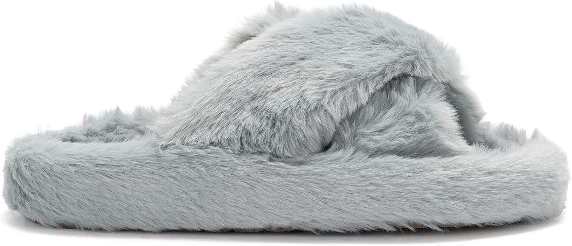 SIENNA: Women's Faux Fur Slider Slippers