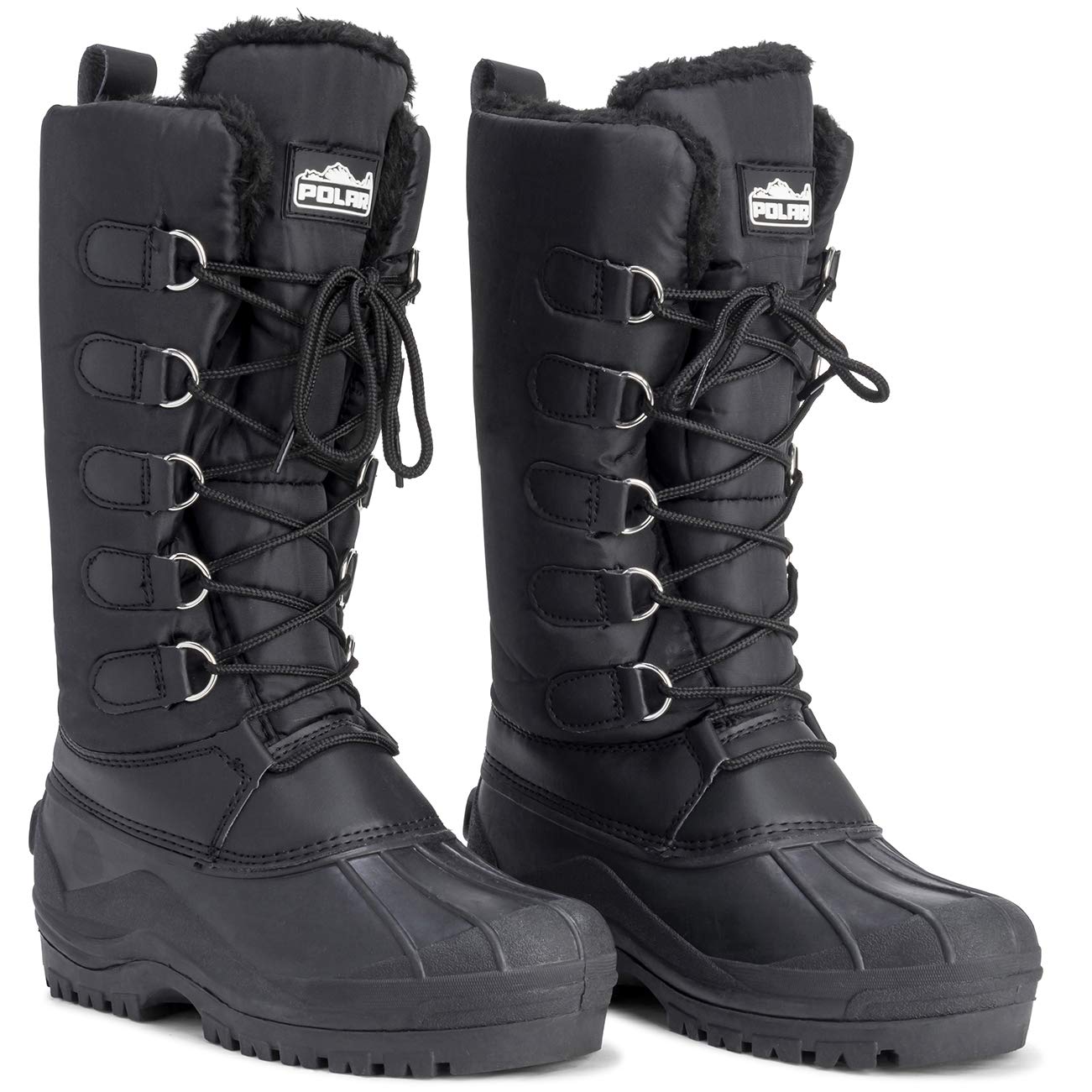 Polar Women's Lace Up Mid-Calf Snow Boots