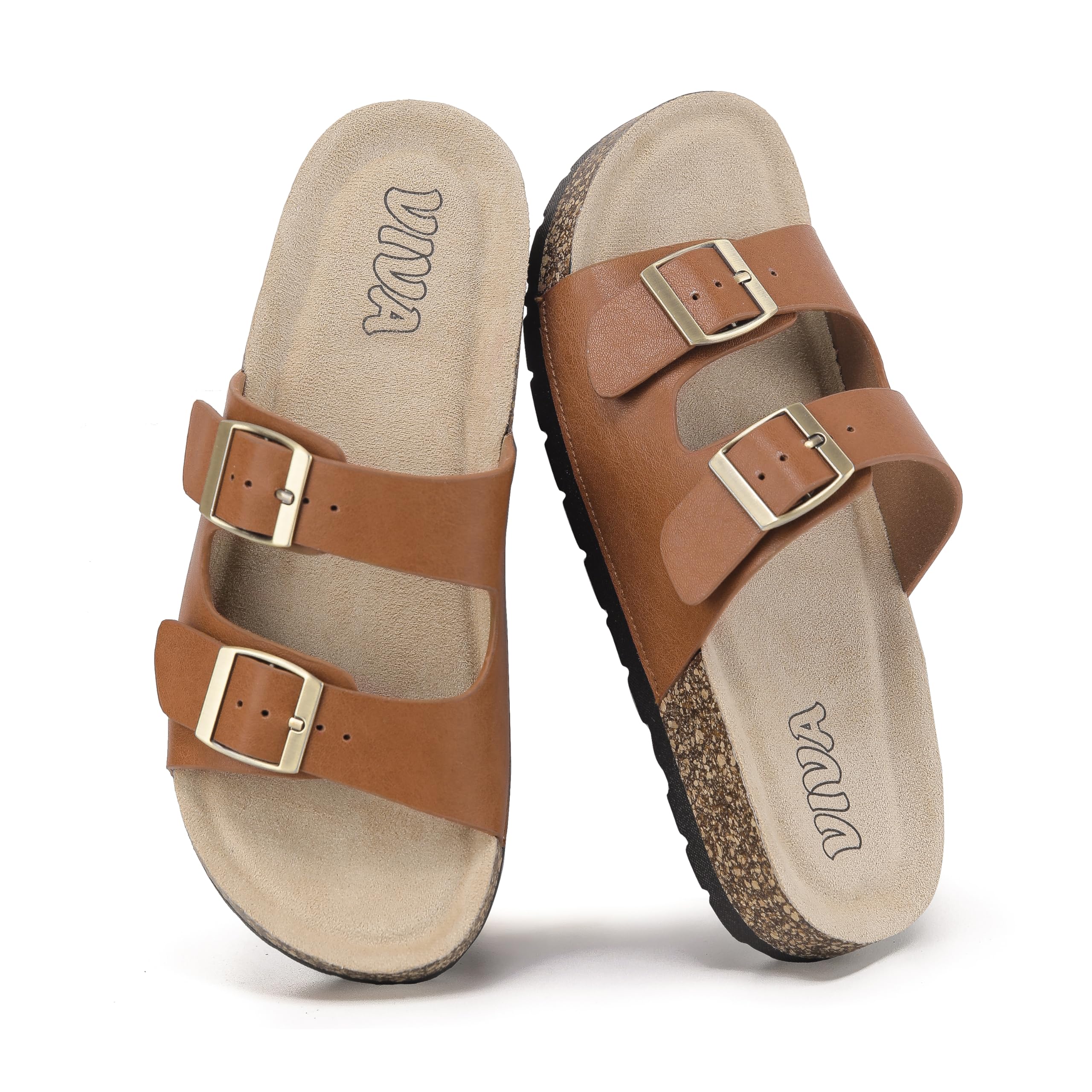 Brown Footbed Sandals