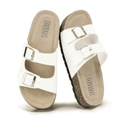 White Footbed Sandals