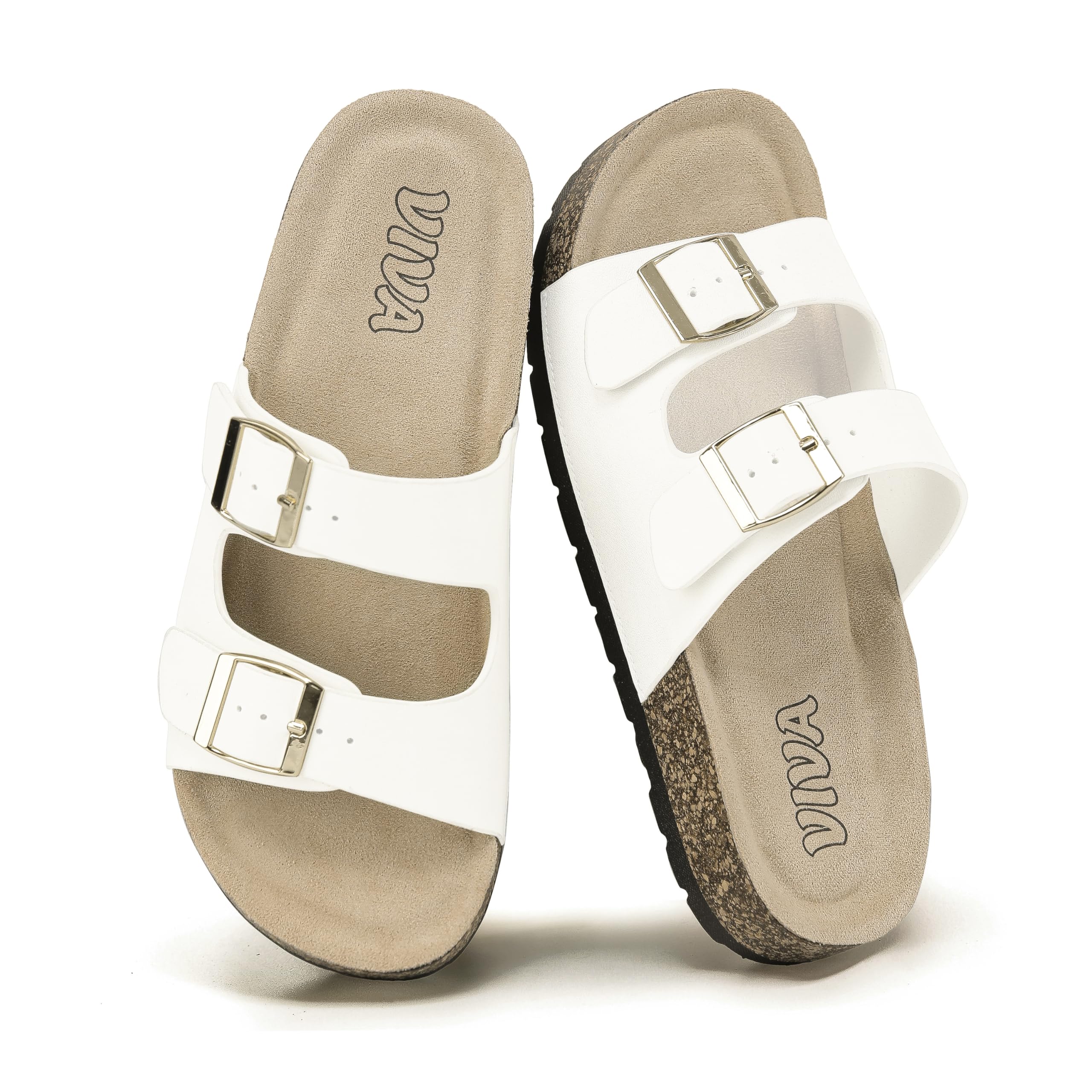 White Footbed Sandals