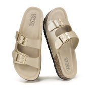 Metallics Footbed Sandals