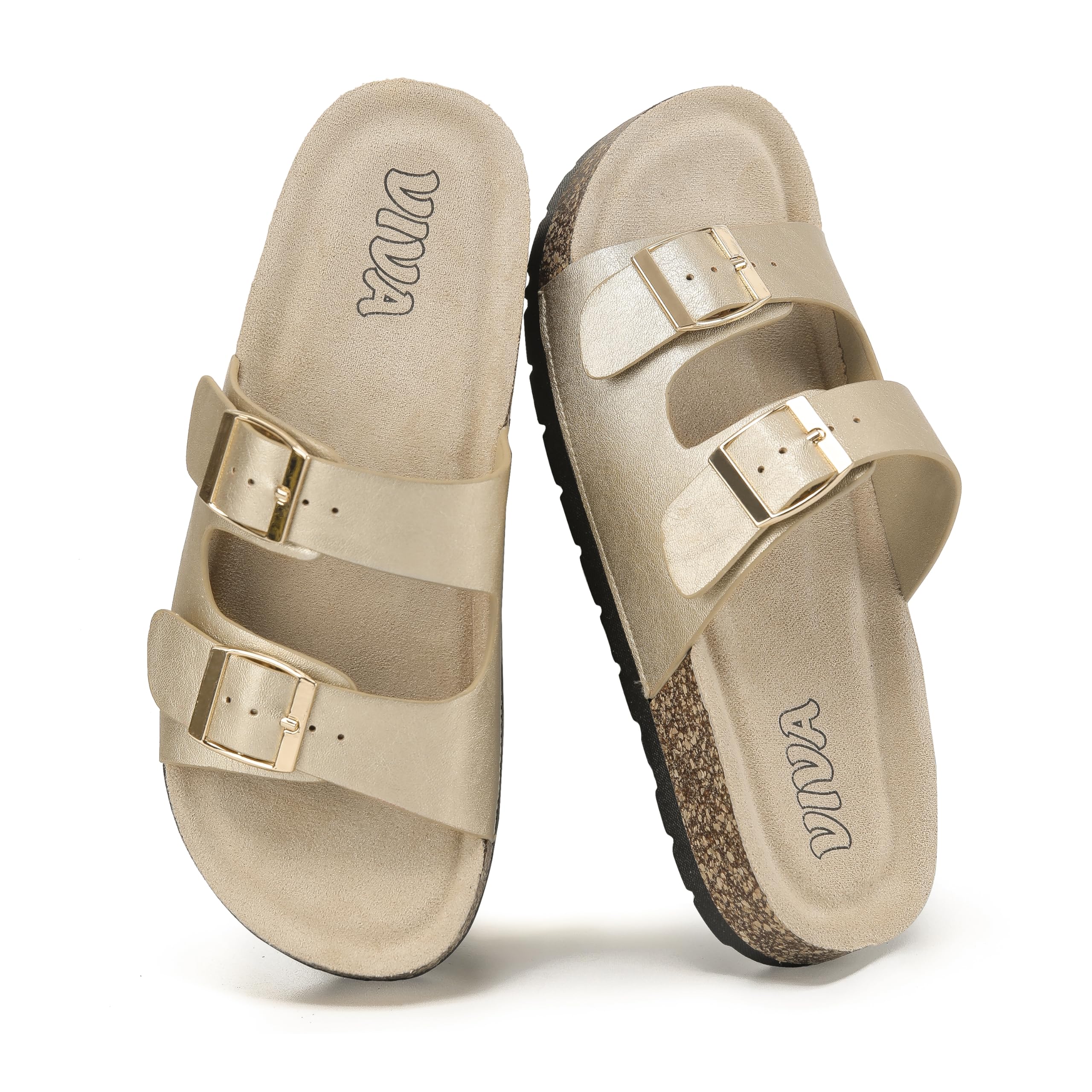 Metallics Footbed Sandals