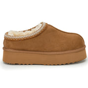 MIA: Aztec Stitch Platform Sole Slippers