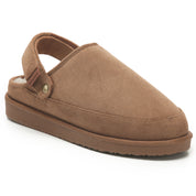 KATE: Suede Slip-On Clogs with Back Strap