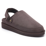 KATE: Suede Slip-On Clogs with Back Strap