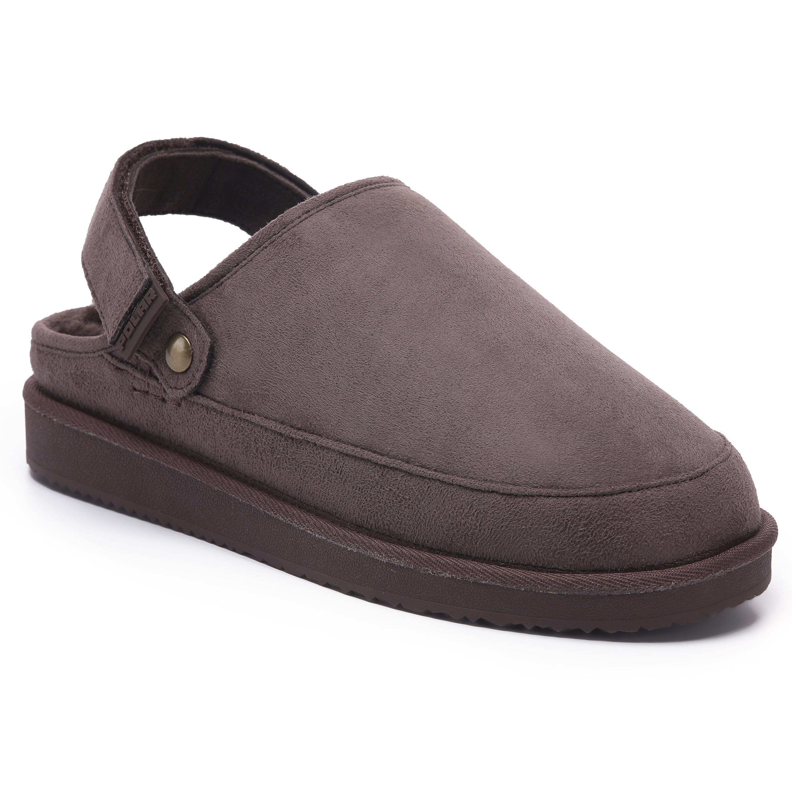 KATE: Suede Slip-On Clogs with Back Strap
