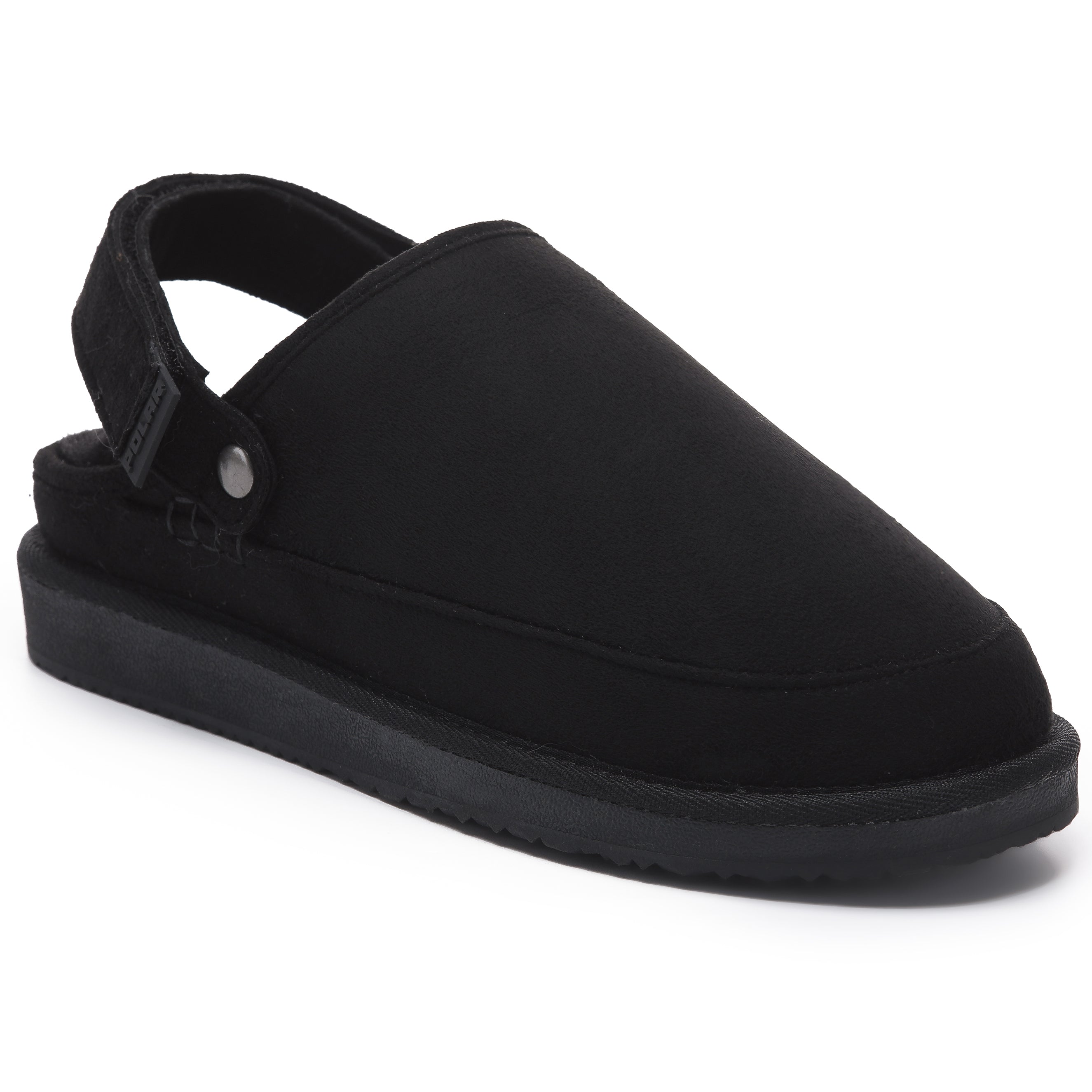 KATE: Suede Slip-On Clogs with Back Strap