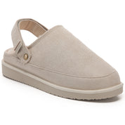 KATE: Suede Slip-On Clogs with Back Strap
