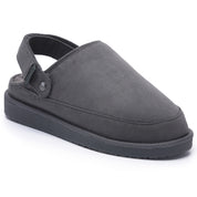 KATE: Suede Slip-On Clogs with Back Strap