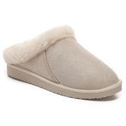 RILEY: Faux Suede Fur Lined Slip On Slippers