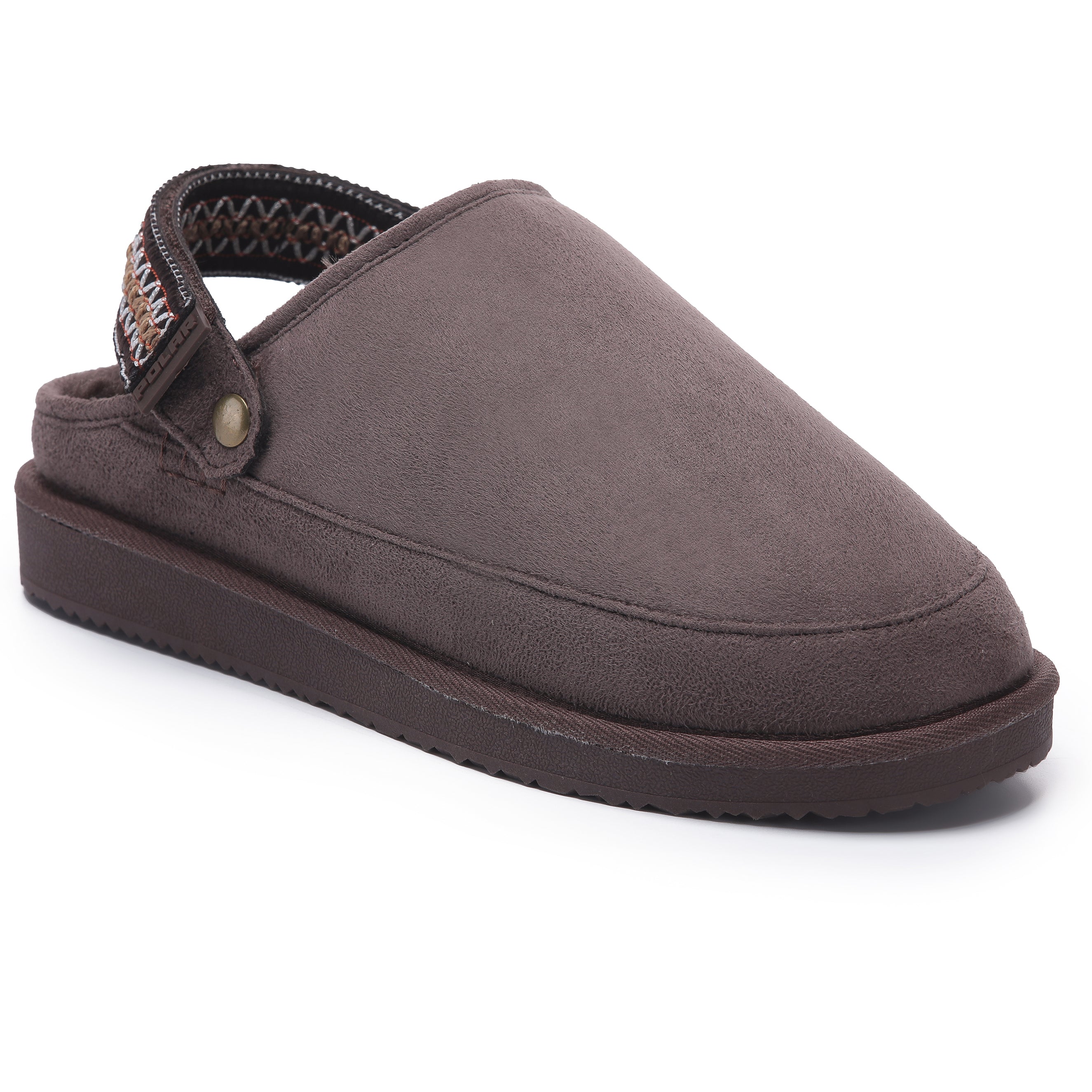 KATE: Suede Slip-On Clogs with Back Strap