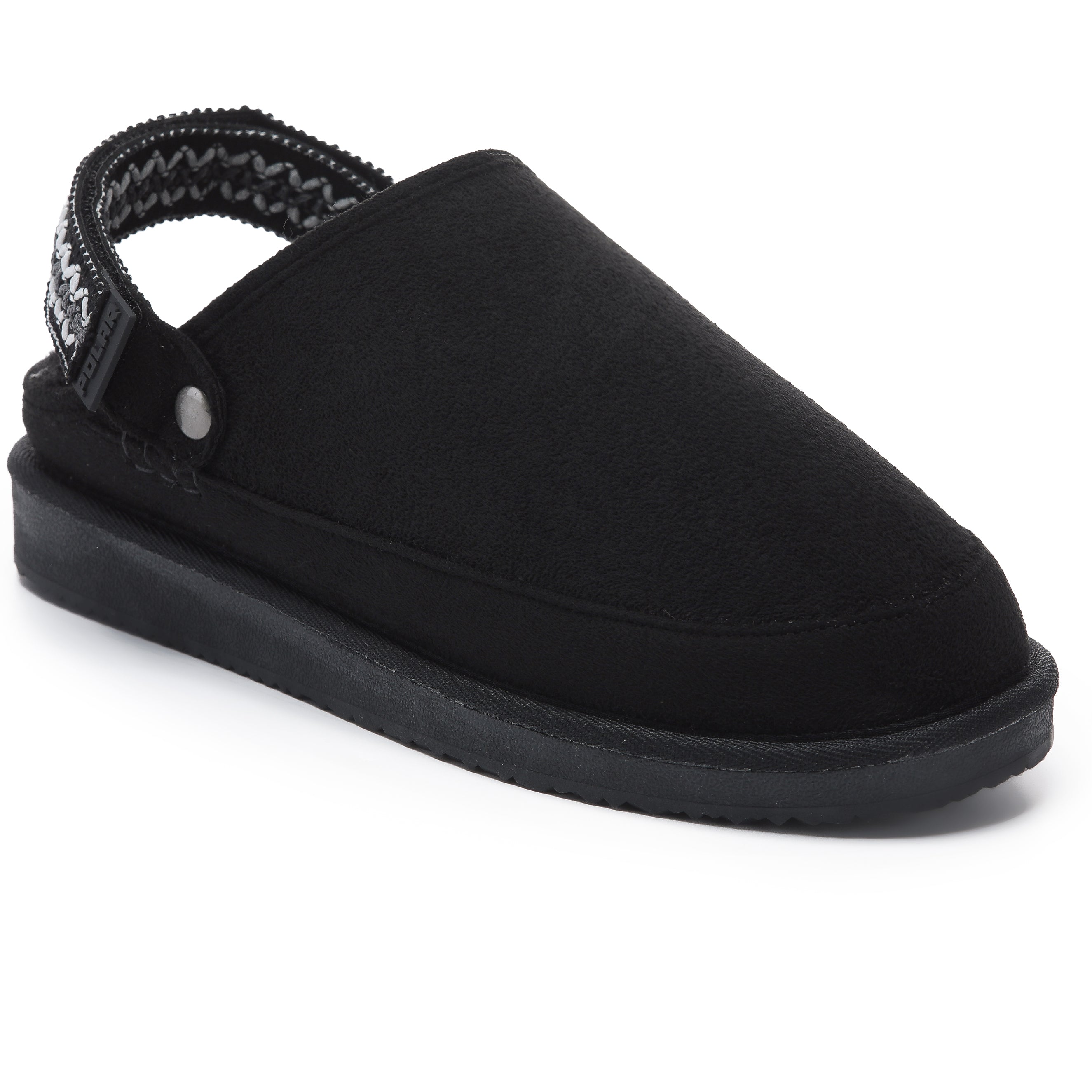 KATE: Suede Slip-On Clogs with Back Strap