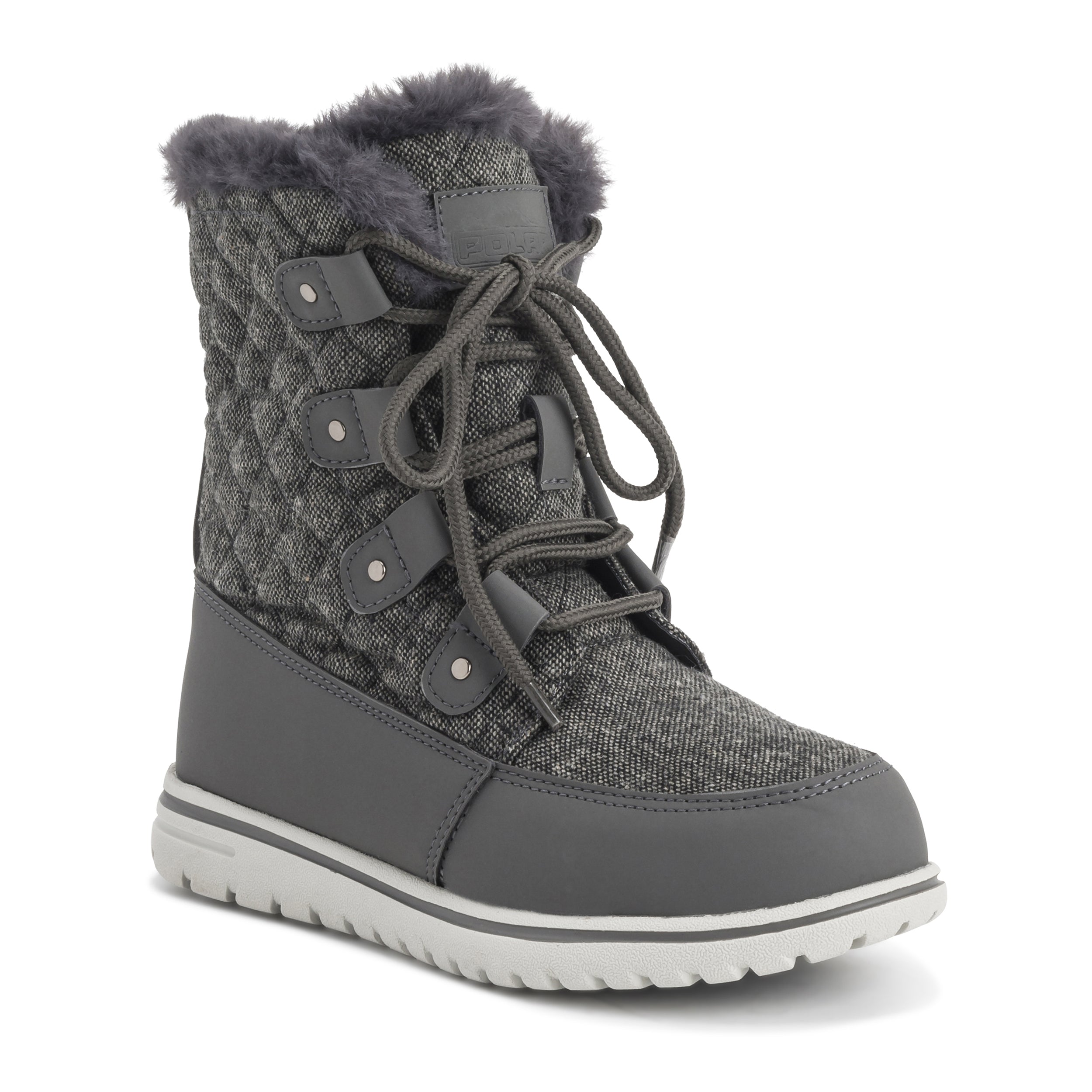 ARCS: Women's Quilted Faux Fur Snow Boots