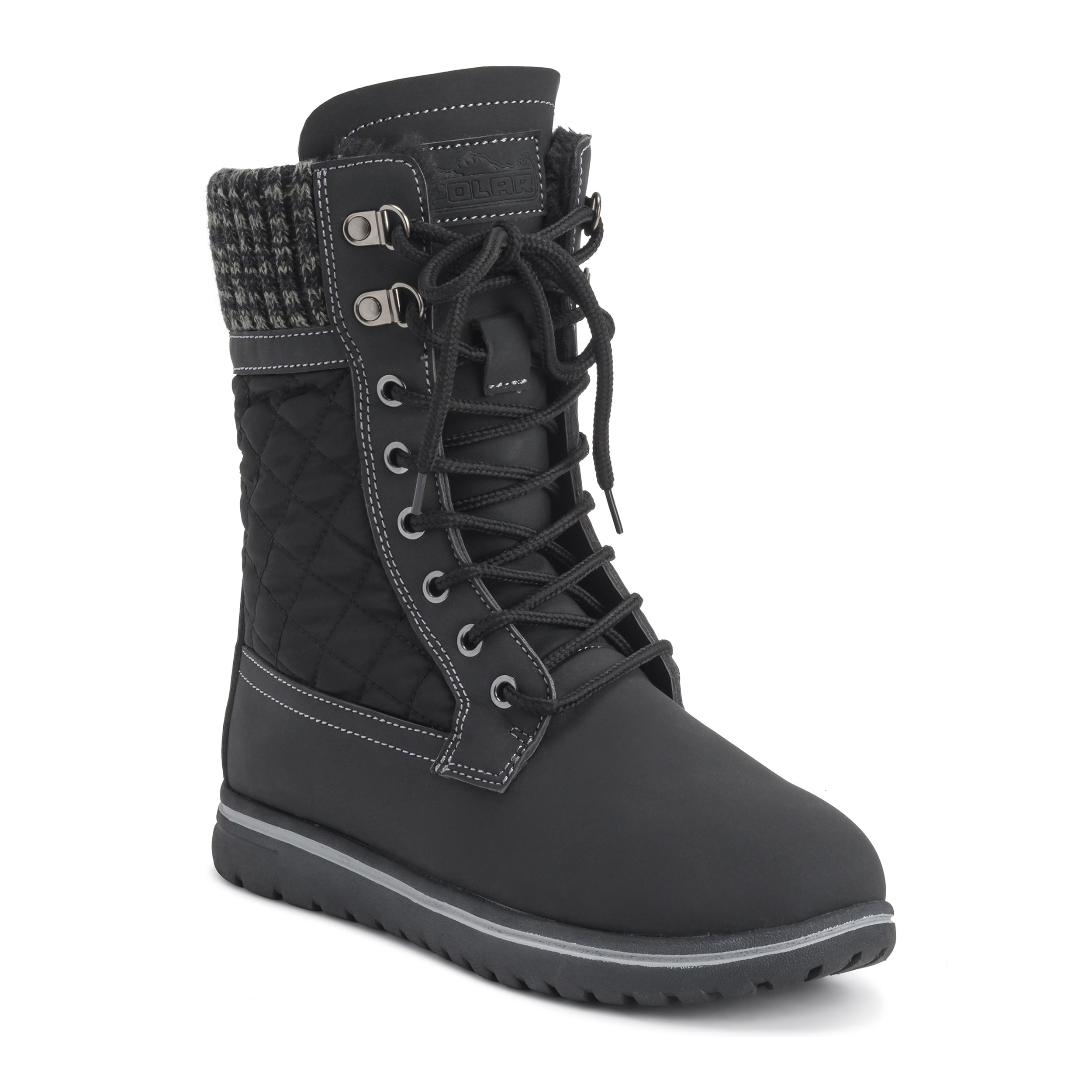 ARCS: Women's Quilted Faux Fur Snow Boots
