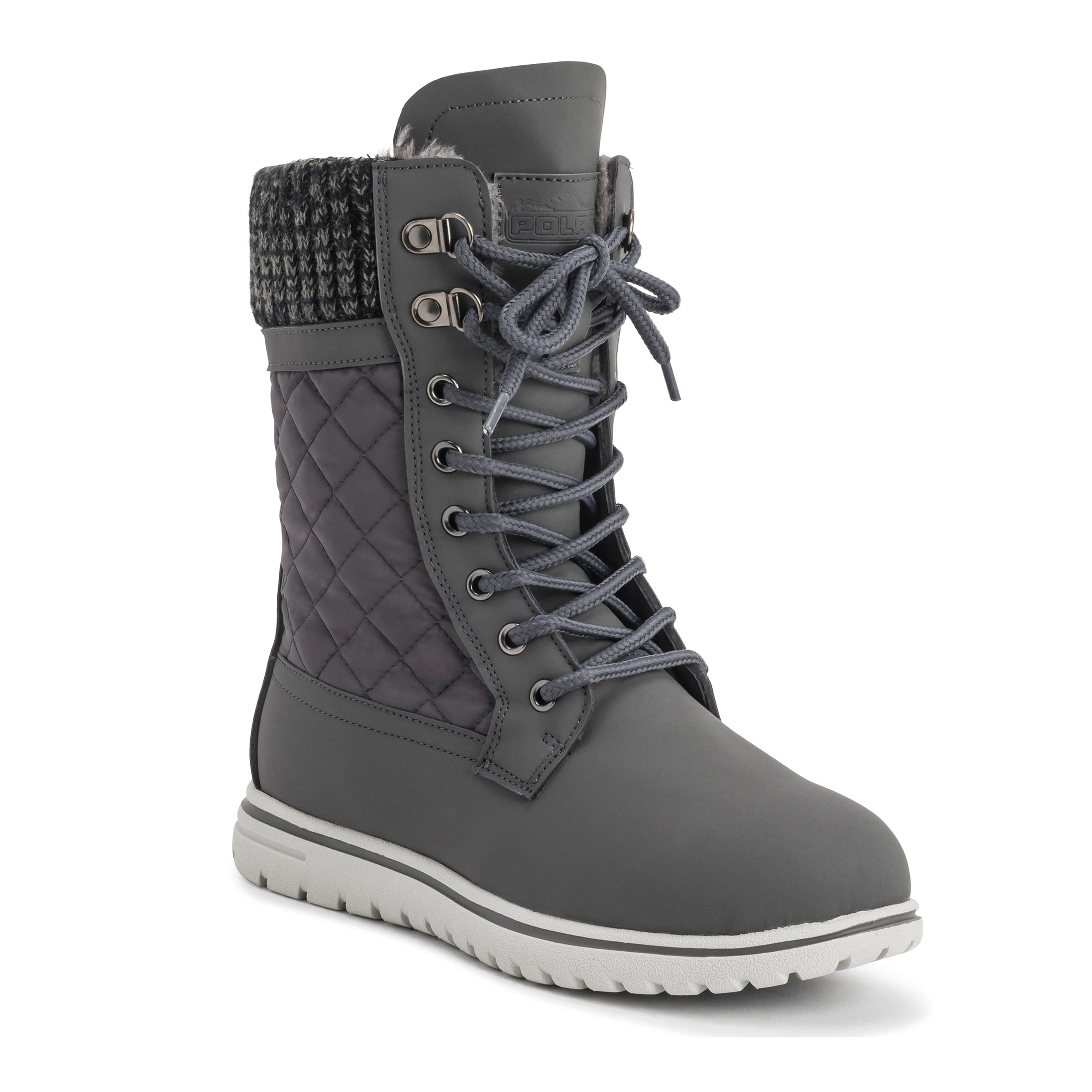 ARCS: Women's Quilted Faux Fur Snow Boots