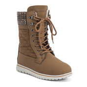 ARCS: Women's Quilted Faux Fur Snow Boots