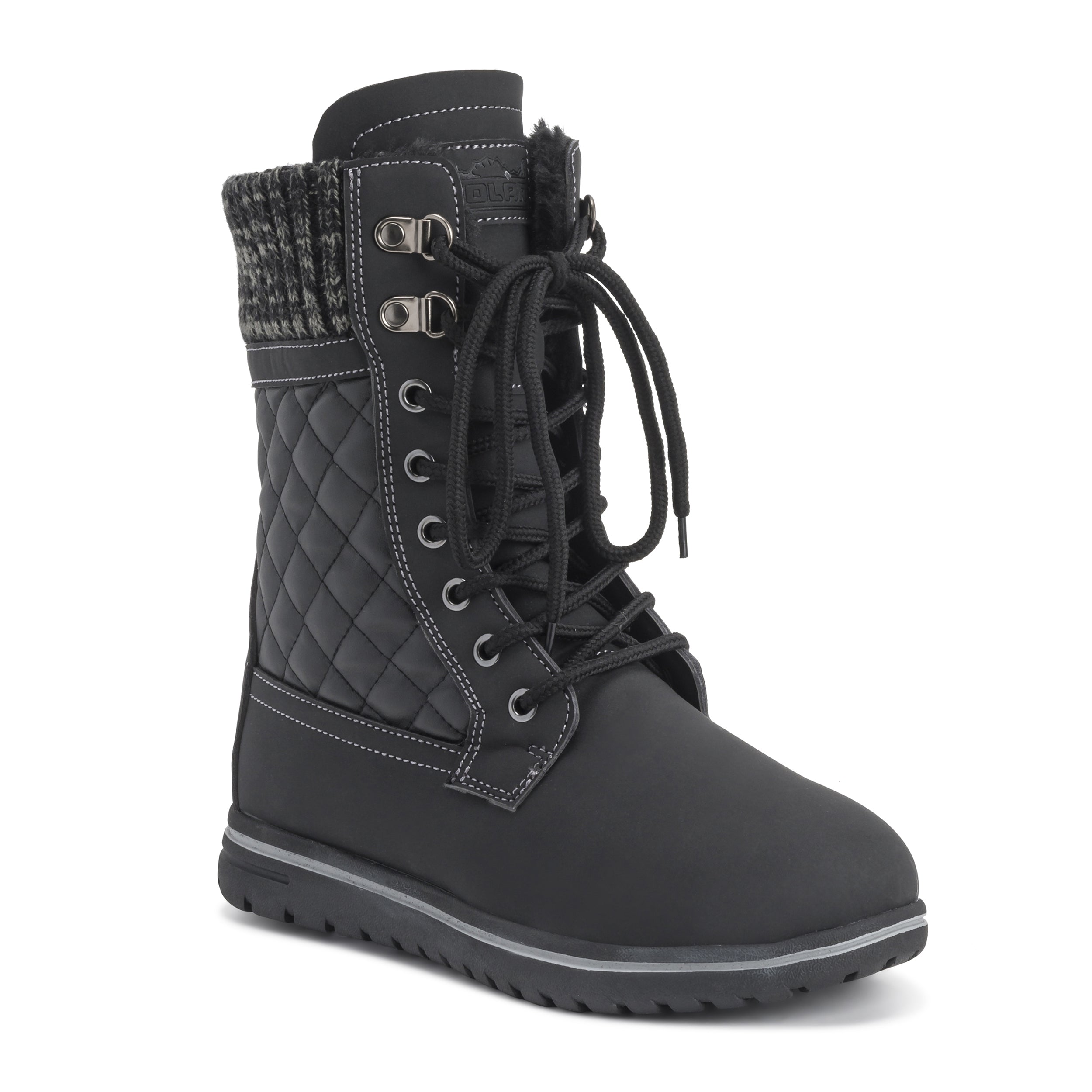 ARCS: Women's Quilted Faux Fur Snow Boots