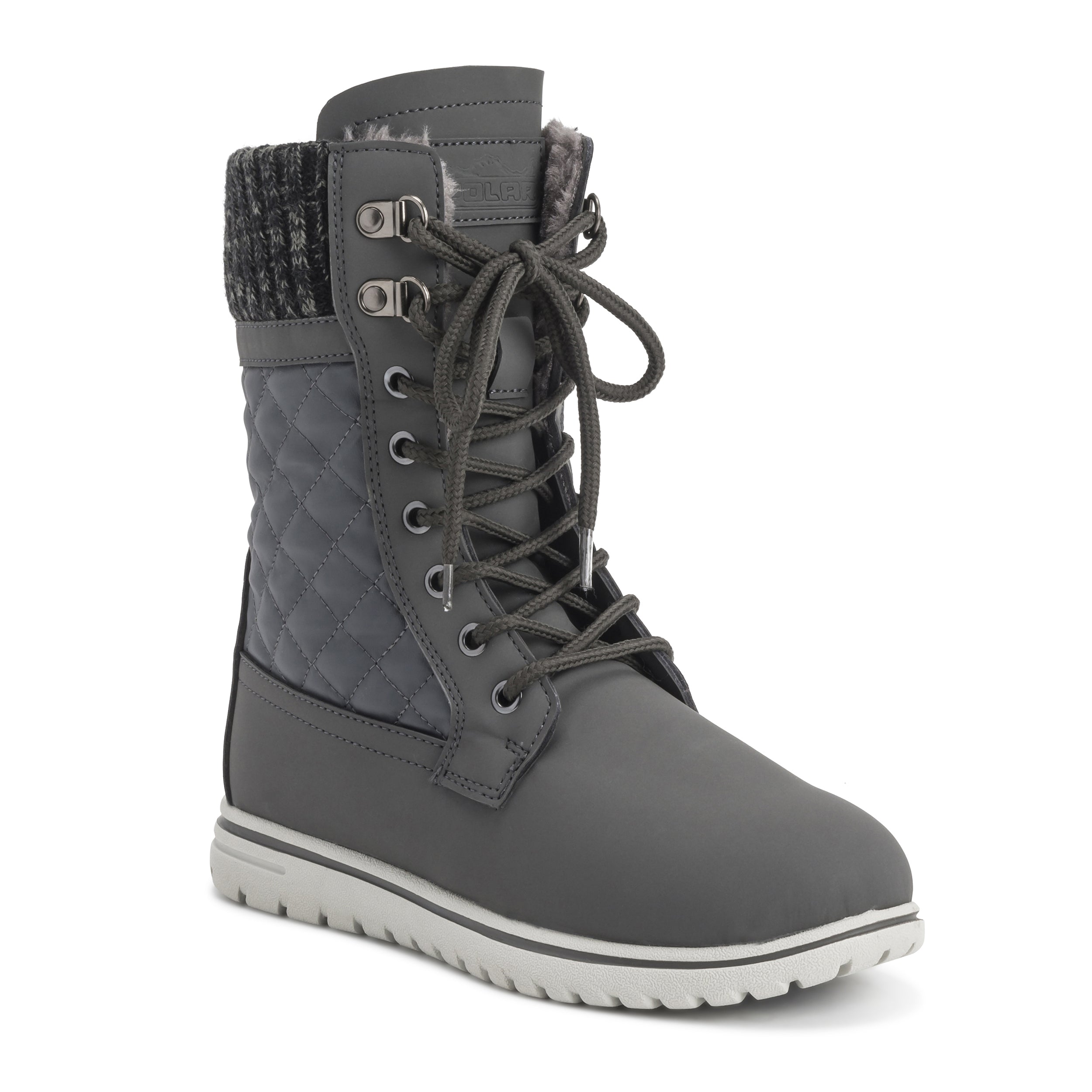 ARCS: Women's Quilted Faux Fur Snow Boots