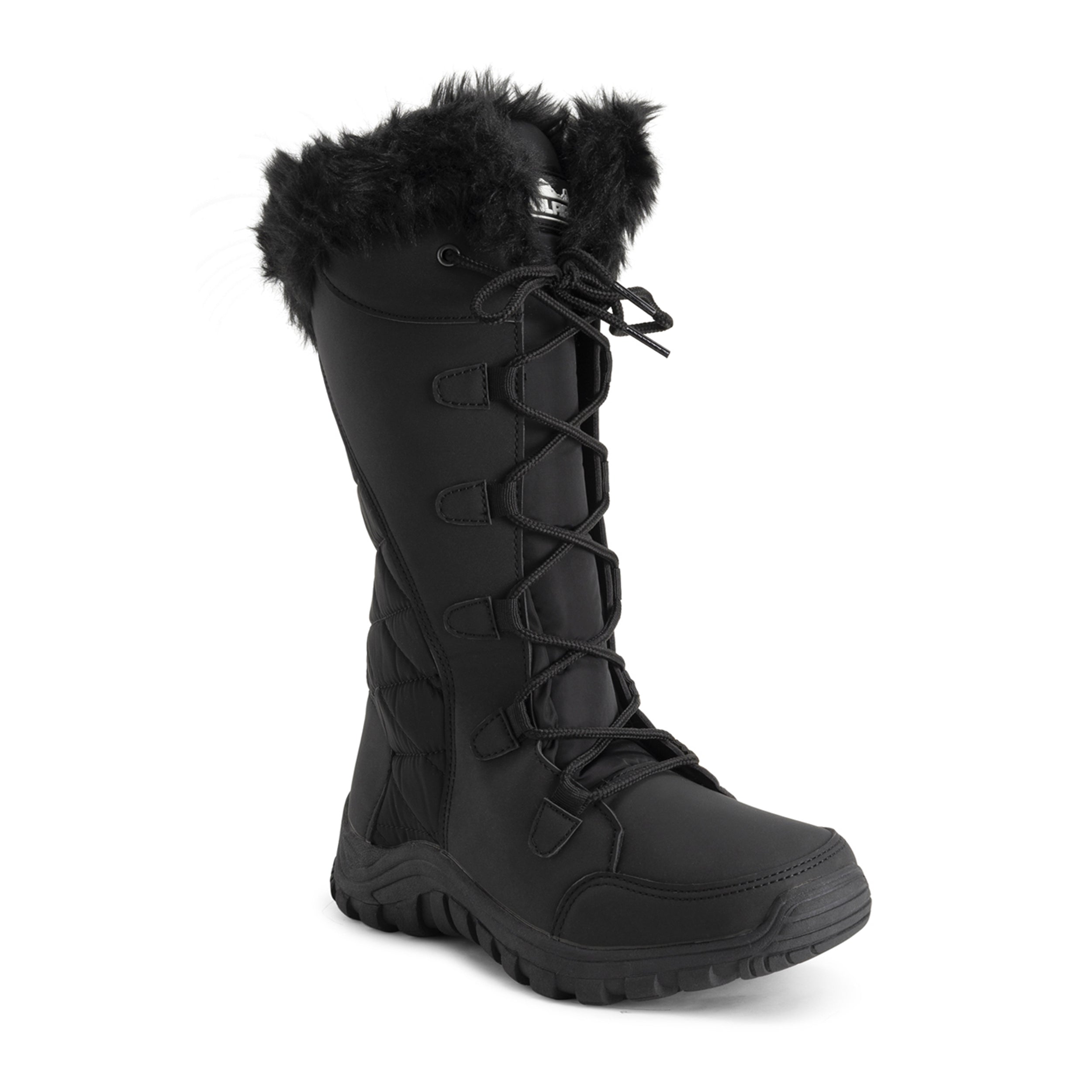 AMELIA: Women's Quilted Lace Up Snow Boots